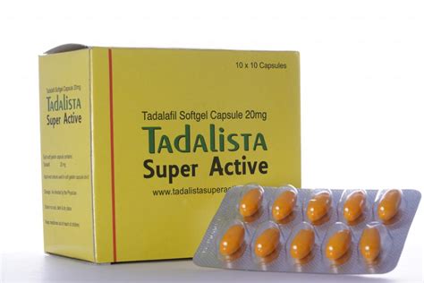 Tadalista Super Active 20 mg Cialis Tadalafil – 10 tablets - Aipctshop