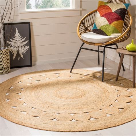 Jute Rug 5x5 Feet Handmade Rug Round Rug Jute - Etsy