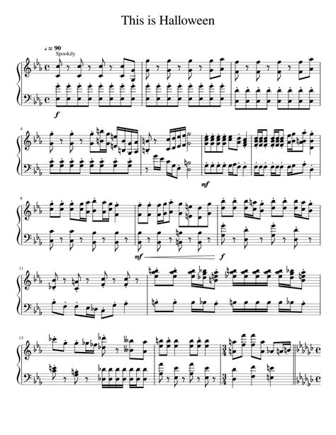 This is Halloween Sheet music for Piano (Solo) | Musescore.com