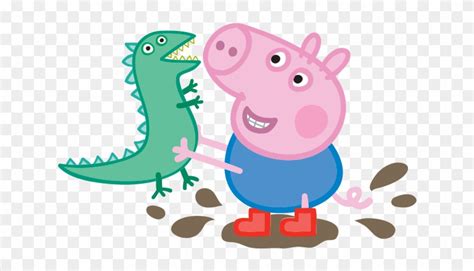 Peppa Pig George And Dinosaur - Free Transparent PNG Clipart Images Download