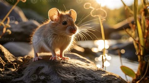 Close-up photo of a Mouse looking in their habitat. Generative AI 29261604 Stock Photo at Vecteezy