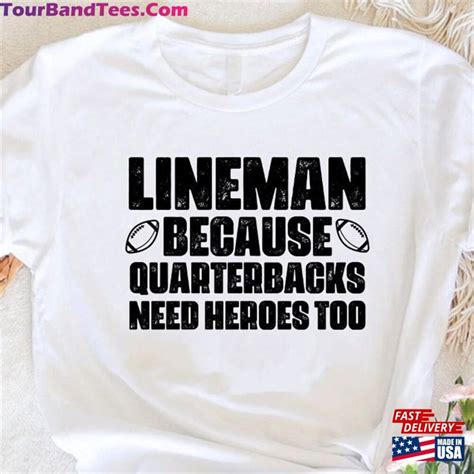 Funny Football Shirt Lineman T-Shirt Game Day Unisex - TourBandTees