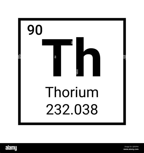 Thorium periodic table element chemistry symbol atom icon Stock Vector Image & Art - Alamy