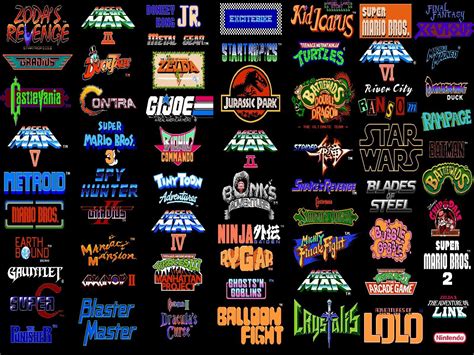 A4 Retro Gaming Poster u00 Collection Of Nes Games (Xbox 360 Ps3 Nintendo Sega) | Video games ...