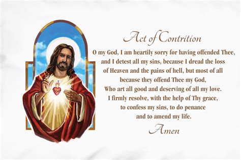 Act of Contrition | Catholic Prayers | Prayer Pillowcases