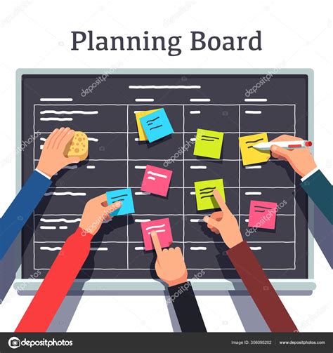 Scrum methodology task board full of tasks — Stock Vector © IconicBestiary #306095202