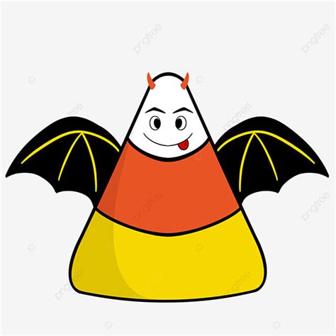 Cute Halloween Candy Corn Clipart, Candy Corn, Candy, Corn Candy PNG Transparent Clipart Image ...