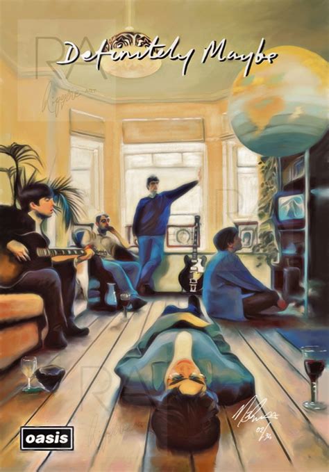 Oasis-Definitely Maybe Luxury Framed Genuine Album Artwork (Inside Of ...