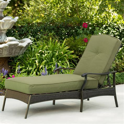 Better Homes & Gardens Providence Outdoor Chaise Lounge, Green - Walmart.com