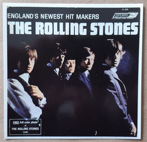 The Rolling Stones Debut US Album Cover 10cm Square Vinyl Sticker ...