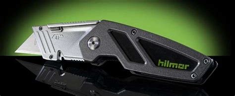 Hilmore Heavy Duty Folding Utility Knife - Blade Locking Mechanisms, Bi ...