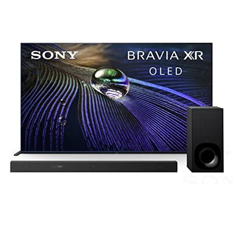 Sony A90J 55 Inch TV: BRAVIA XR OLED 4K Ultra HD Smart Google TV Z9F 3.1ch Sound bar with Dolby ...