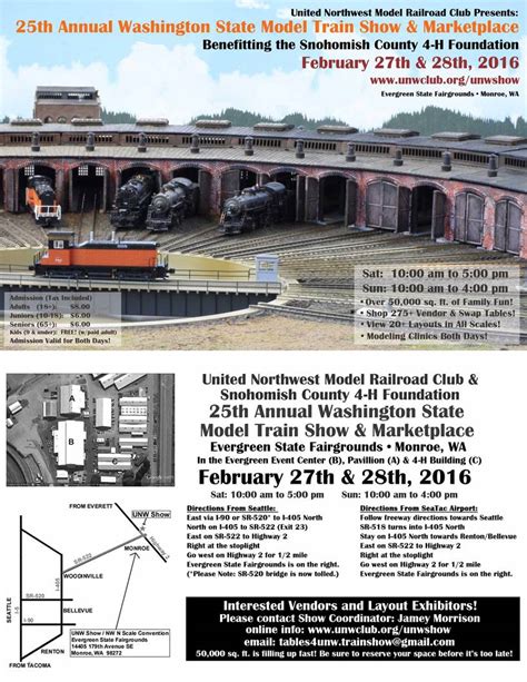 UNW Model Train Show in Monroe, WA this Weekend – Welcome to the 4th Division