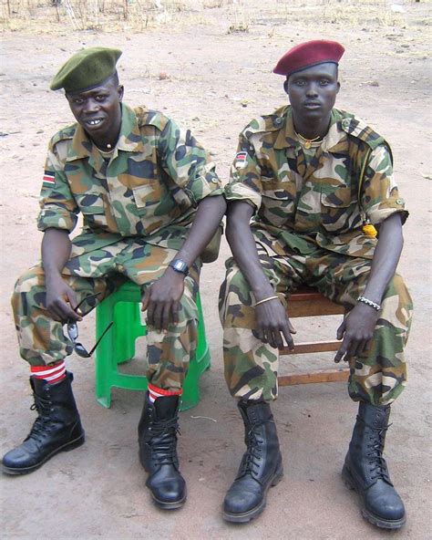 Sudan Sudanese Army ranks land ground forces combat field uniforms military equipment grades UK ...