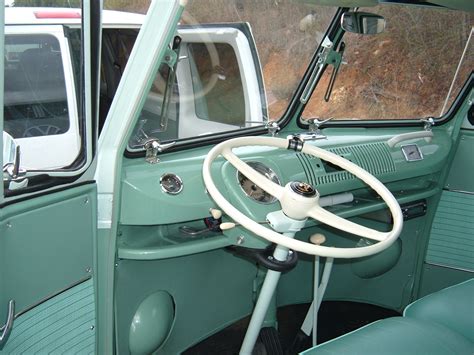 1963 VW 23 Window Bus steering wheel and interior dash | Vintage Volkswagen Restoration