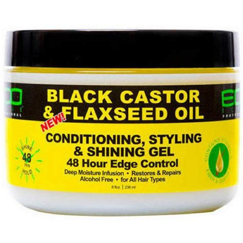 ECO Styler BLACK CASTOR AND FLAXSEED OIL CONDITIONING STYLING AND SHINING GEL 8 oz - Walmart.com ...