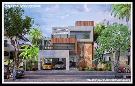 Philippine Dream House Design : Three-Storey Modern House.