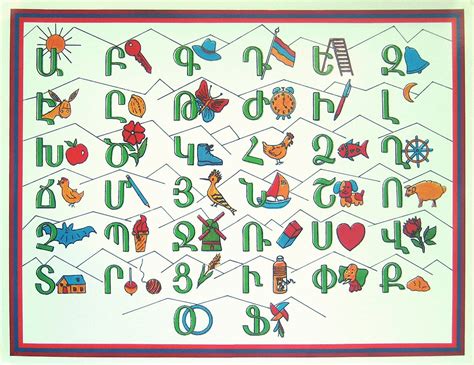 Armenian Alphabet for Children (large) - Posters - Abrilbooks.com: Armenian books, music, videos ...