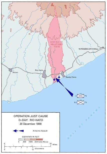 Operation Just Cause Map, D-Day: Rio Hato