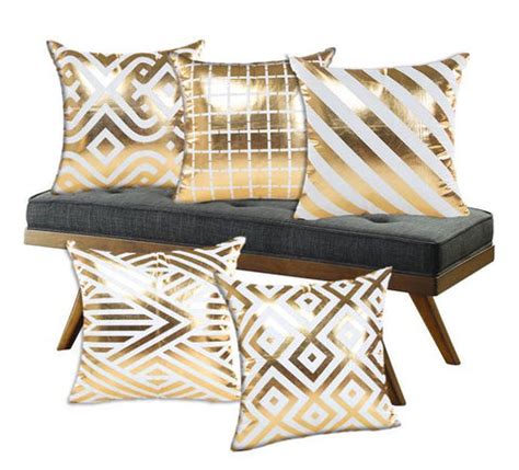 Elegant Gold Throw Pillow Covers | Newest Designs on SALE Today