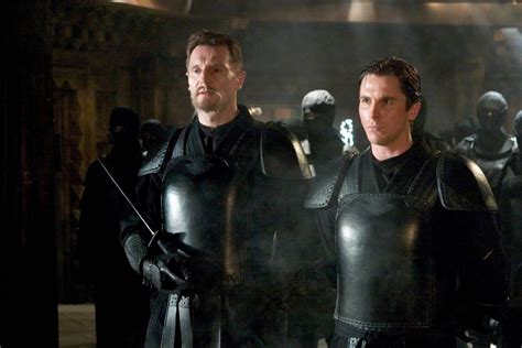 ra's al ghul et bruce | Batman begins, Christian bale, Liam neeson