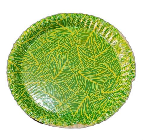 10 Inch Leaf Design Disposable Paper Plate at Rs 3/piece in Hyderabad ...