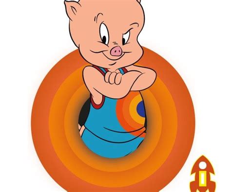 Porky Space Jam Eps Pdf Vector Looney Tunes