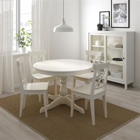 INGATORP / INGOLF Table and 4 chairs - white, white - IKEA