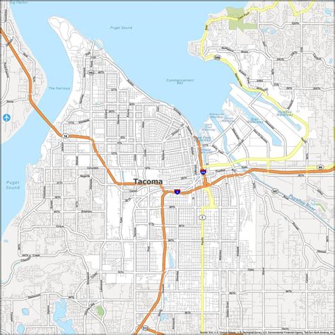 Tacoma Washington Map - GIS Geography