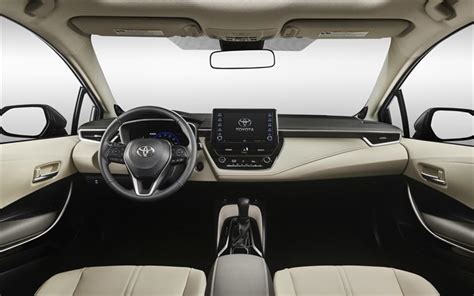 Download wallpapers Toyota Corolla, 2021, interior, inside view, dashboard, Corolla interior ...