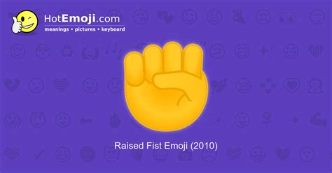 Raised Fist Emoji Meaning with Pictures: from A to Z