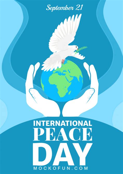 🕊️ International Peace Day Poster - MockoFUN