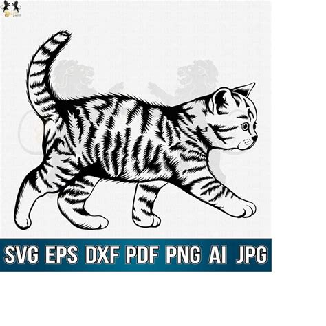 Cat Svg, Cute Cat Svg, Cat Clipart, Cat Cricut, Cat Cutfile, - Inspire ...