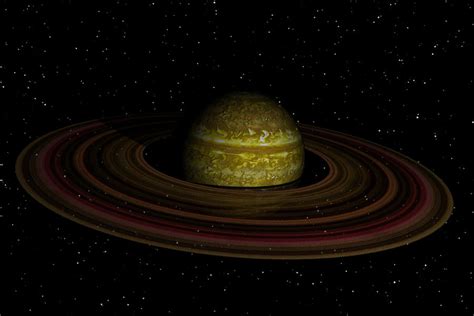 Saturn-like ringed planet by quasihedron on DeviantArt