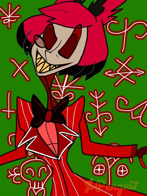 Alastor (Hazbin Hotel) with voodoo symbols by Pengui7 on DeviantArt