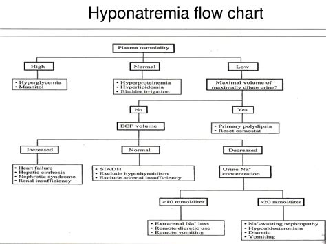 Hyponatremia Causes Flowchart