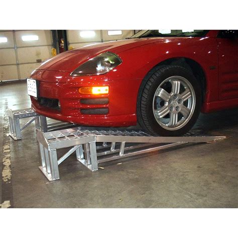 Mini-Lift Aluminum Low Profile Car Service Ramps - 3,000 lbs. Capacity ...