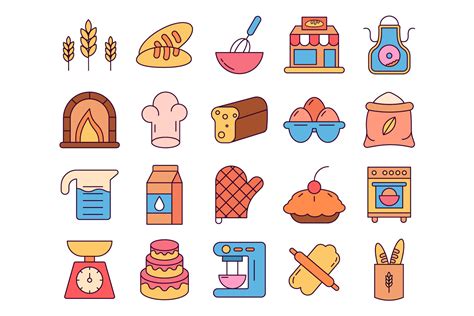 Bakery Vector Free Icon Set - GraphicSurf.com