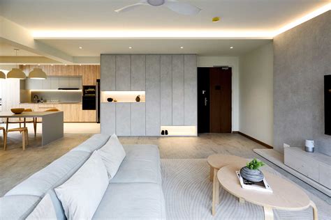 Minimalist Living Room Design Singapore | Cabinets Matttroy