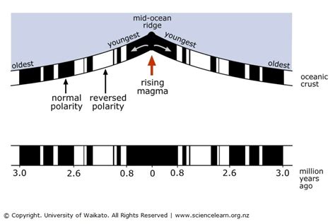 Paleomagnetic barcode — Science Learning Hub