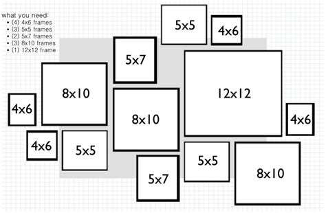 Gallery Wall Layout Templates