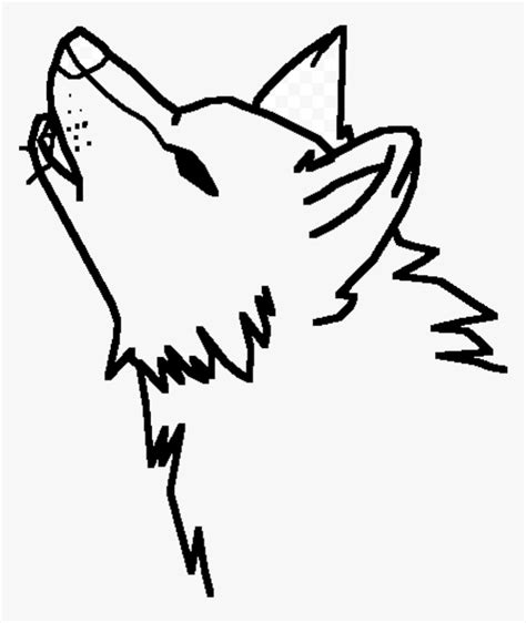 Easy A Howling Wolf Cute Drawing Clipart Transparent - Howling Wolf Drawing Face, HD Png ...