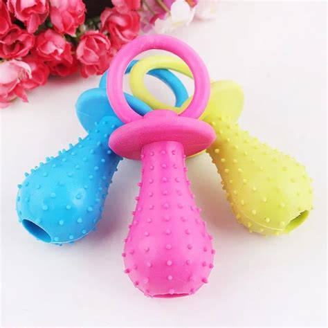 1 pc Pet Baby Chew Toy Dog Cat Chew Rubber Pacifier Chew Play Toys with ...