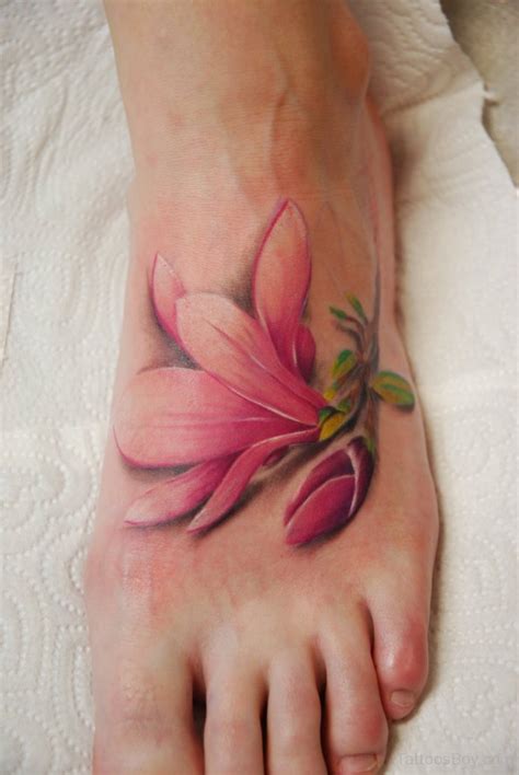 Graceful Lily Flower Tattoo On Foot | Tattoo Designs, Tattoo Pictures