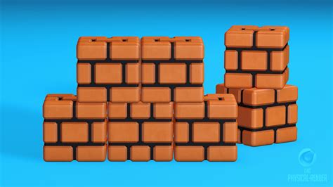 3D Super Mario Bros Brick Block Model - TurboSquid 2064017