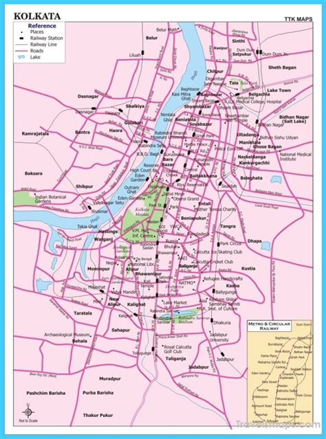 Map of Kolkata - TravelsMaps.Com