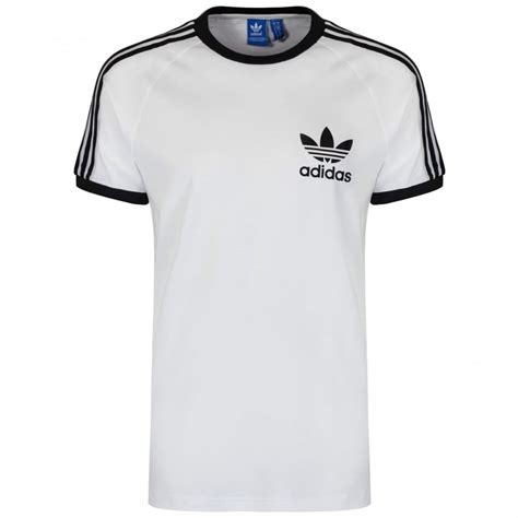 Adidas Adidas 3 Stripes Retro Trefoil Tee White (SC6) S18420 Mens Short Sleeve T-Shirts - Adidas ...