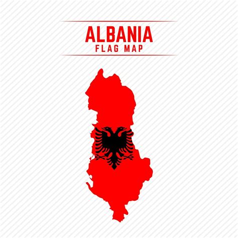 Flag Map of Albania 2400679 Vector Art at Vecteezy