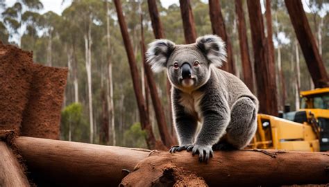 What are the primary threats facing wild koala populations?