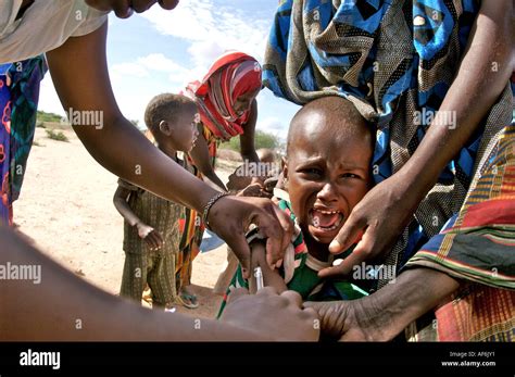 Nomadic Somali tribes having Rotary International polio immunization in ...